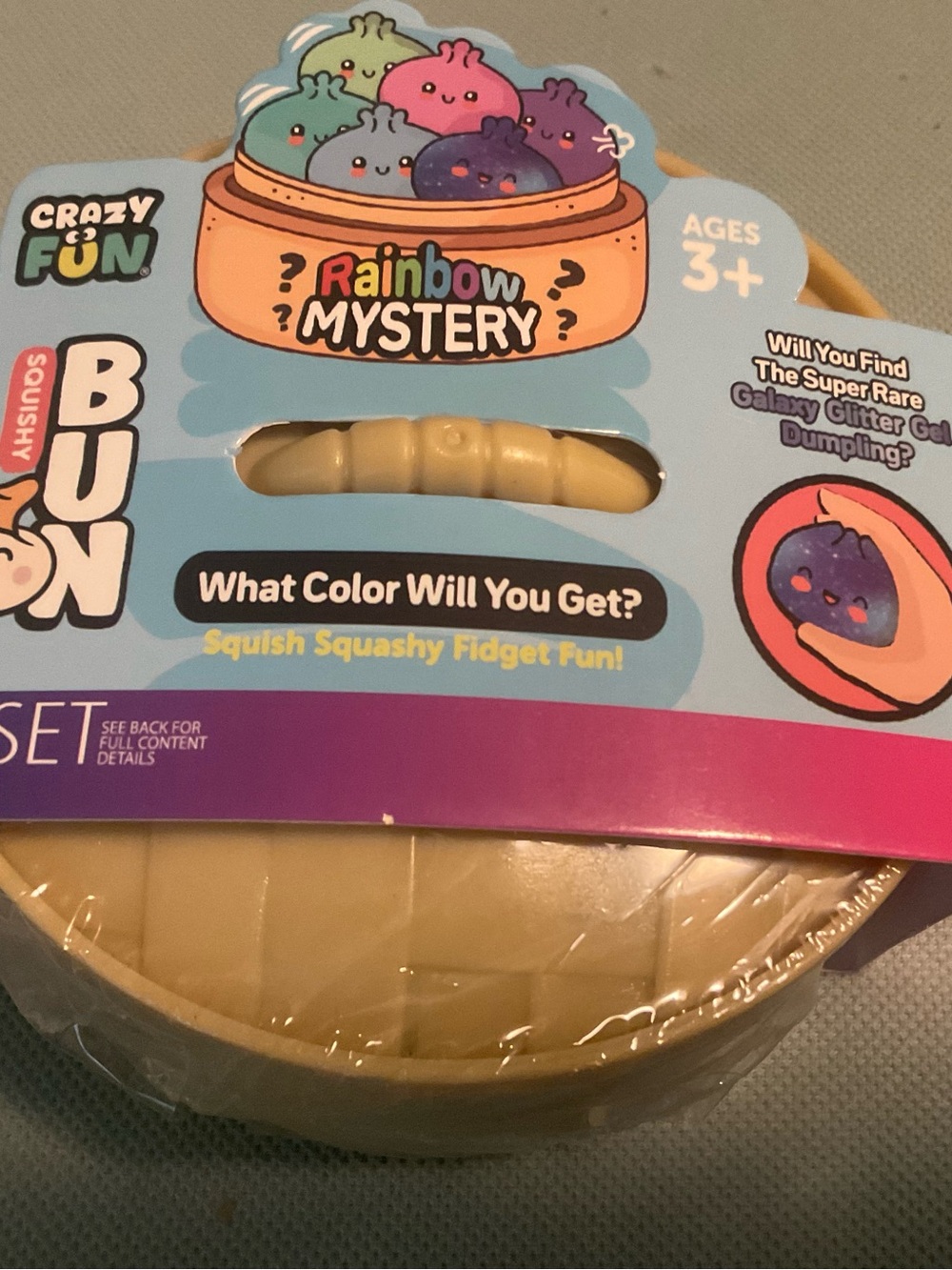 Crazy Fun Rainbow Mystery Squishy Steamer Bun Blind Box New
